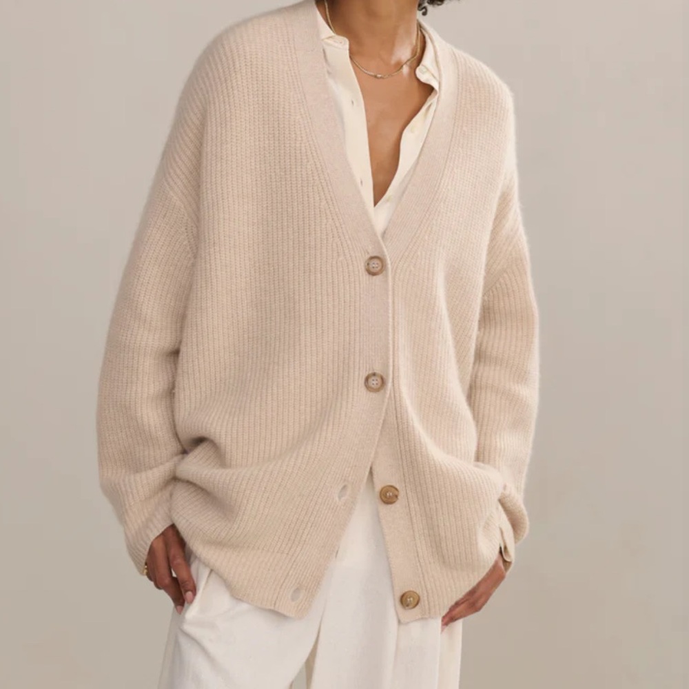 Jenni Kayne Cashmere Cocoon Cardigan - Oatmeal